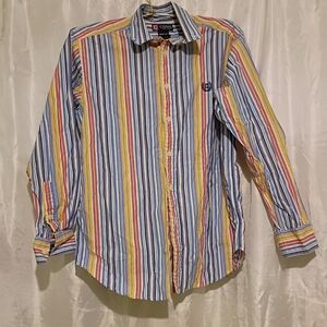 Chaps Multicolor Striped Button Down Shirt